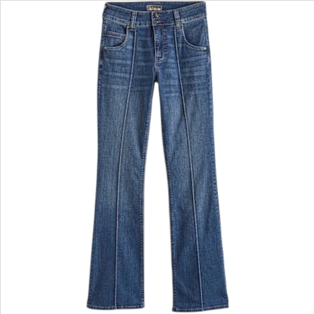 Kut From The Kloth Natalie High Rise Bootcut Jeans Size 12 Side Paneled Stretch - Picture 3 of 10